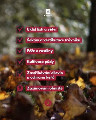 Zima pomalu klepe na dveře ❄️ Je čas připravit zahradu na zimní spánek, aby vám na jaře opět dělala samou radost. Co máme...